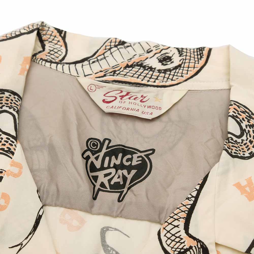 STAR OF HOLLYWOOD × VINCE RAY - HIGH DENSITY RAYON OPEN SHIRT - KING COBRA - SH29487