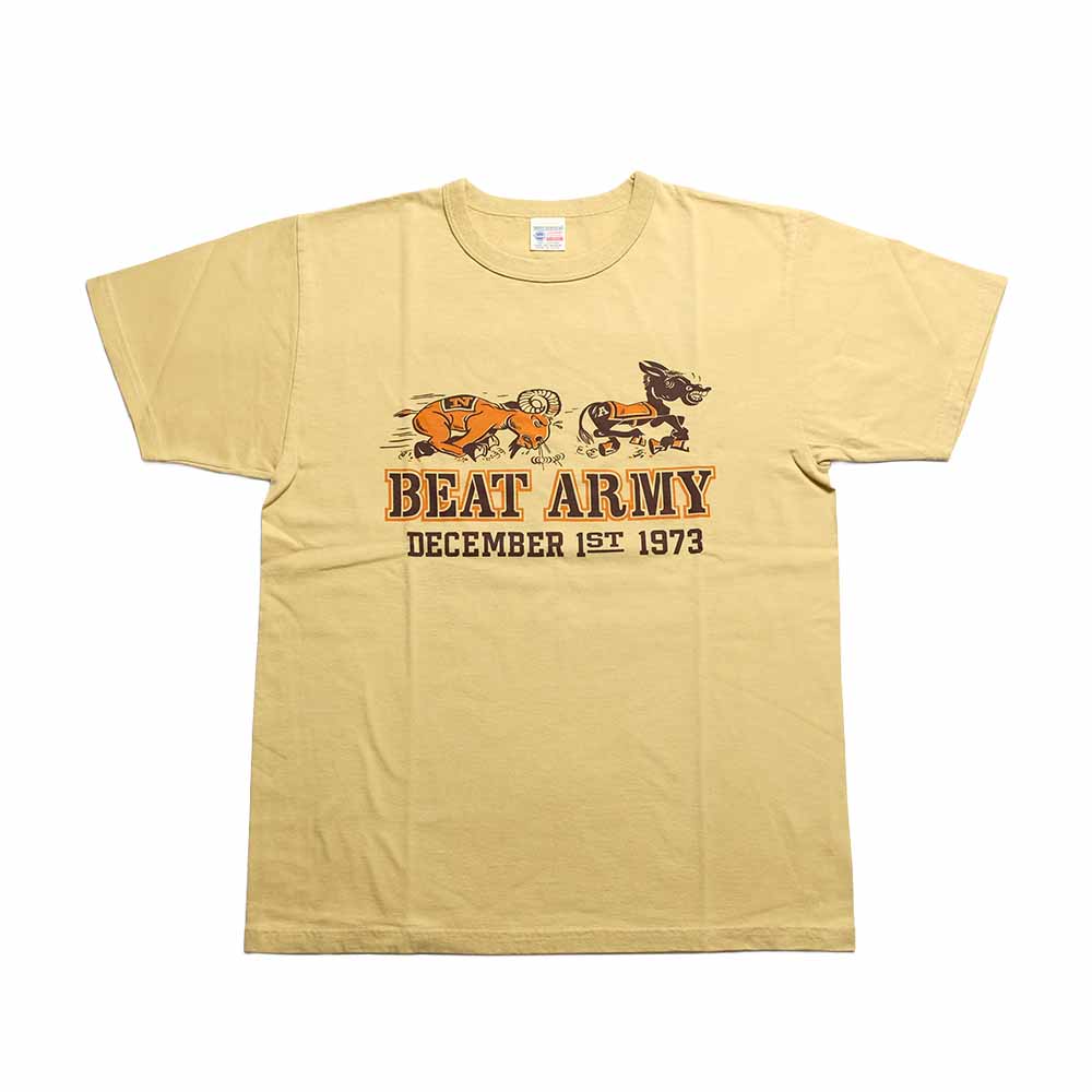 BUZZ RICKSON'S - S/S T-SHIRT - BEAT ARMY GO NAVY - BR79702
