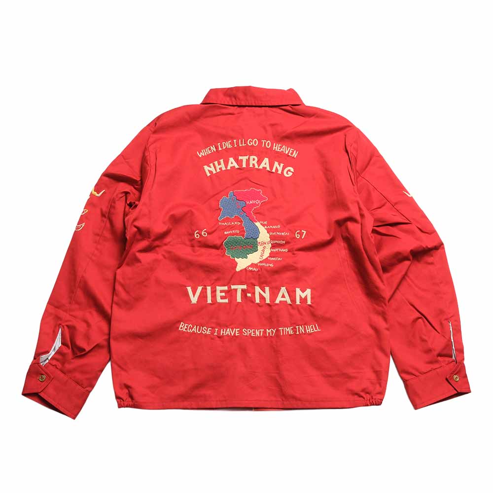TAILOR TOYO - Late 1960s Style Cotton Vietnam Jacket - VIETNAM MAP - TT15977