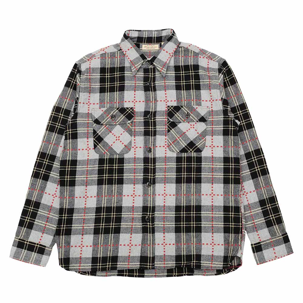 SUGAR CANE - FICTION ROMANCE DOBBY CHECK WORK SHIRT - SC29583