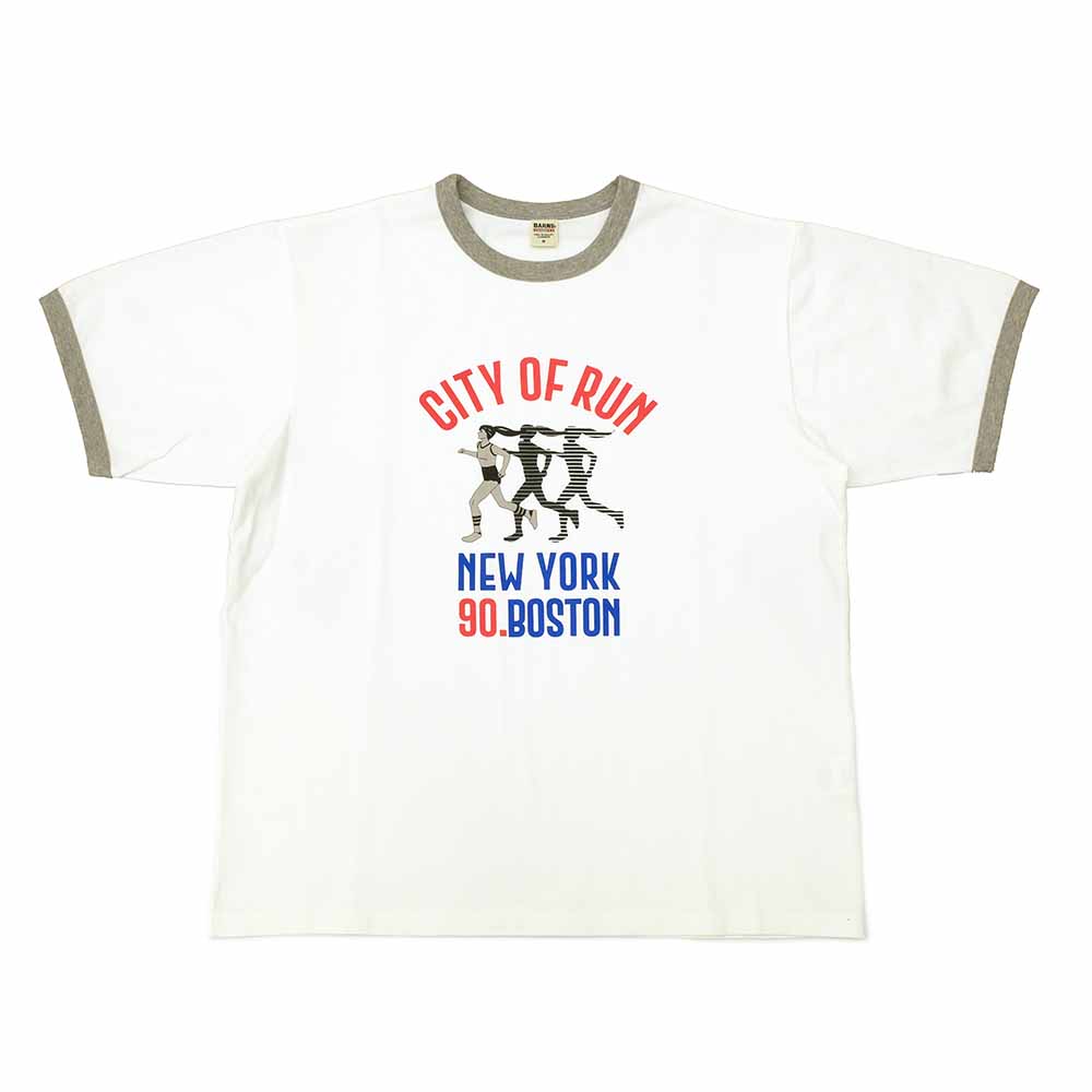 BARNS - RINGER PRINT TEE - CITY OF RUN - BR-25168
