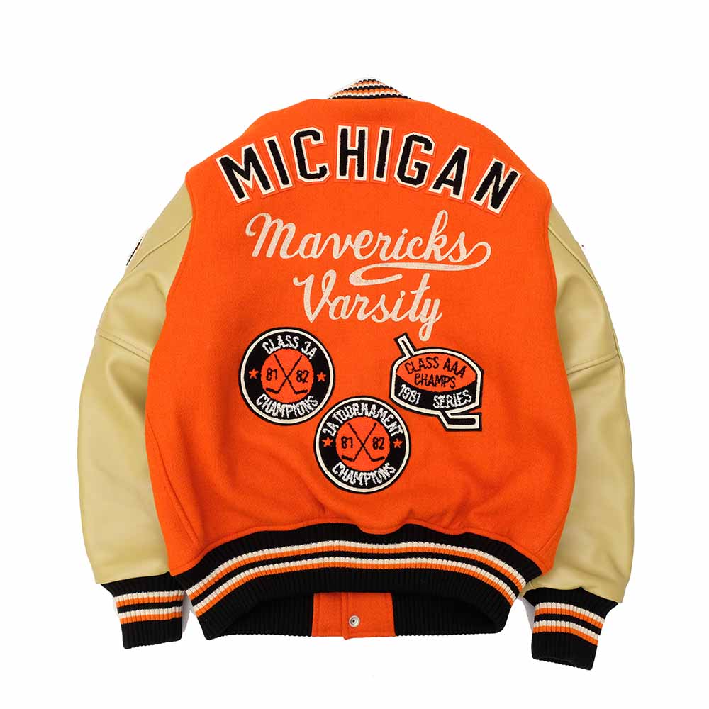 WHITESVILLE - 30oz. WOOL MELTON AWARD JACKET - MAVERICKS - WV15782