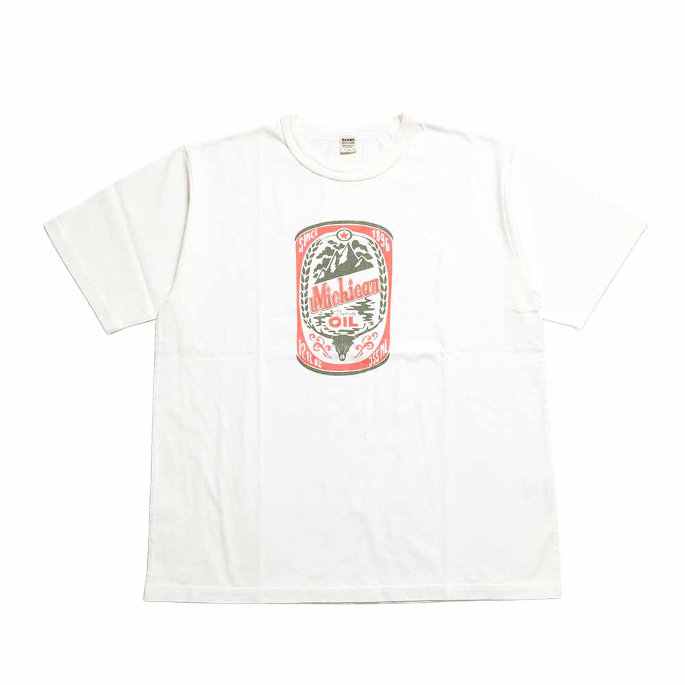 BARNS - TOUGH NECK S/S PRINT T-SHIRT - Michigan OIL - BR-26259