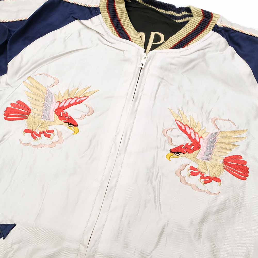 TAILOR TOYO - Acetate Souvenir Jacket - RED EAGLE x TIGER HEAD - TT15542-190