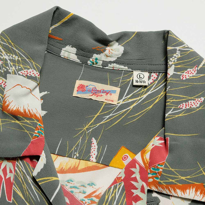 SUN SURF - STORE LIMITED - L/S RAYON HAWAIIAN SHIRT - SCARECROW - SS39623HYL