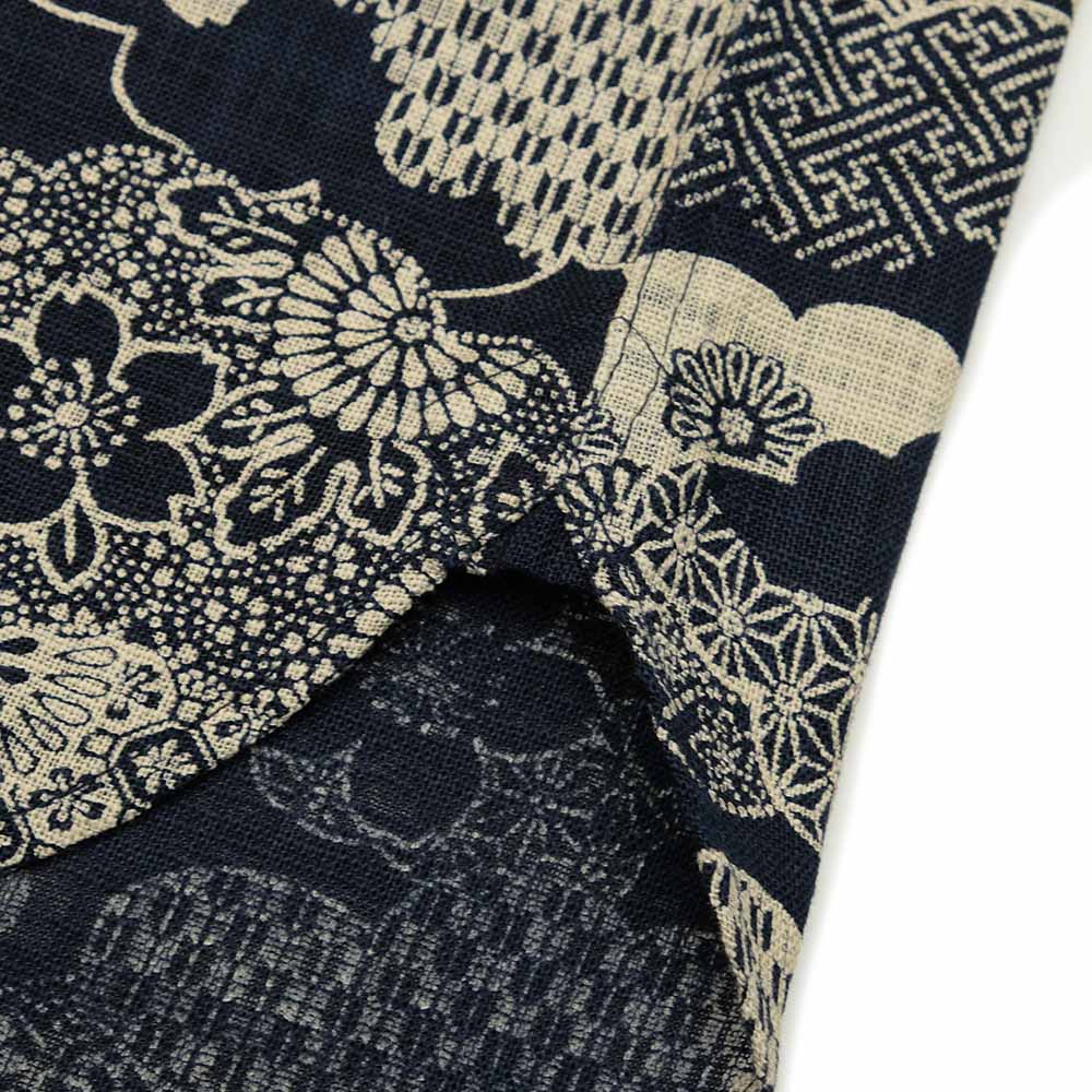 KOROMO ZAKURA - Uneven Yarn Cloth - Long-Sleeve Regular Shirt - KUMODORI(Cloud Pattern) - SA1595