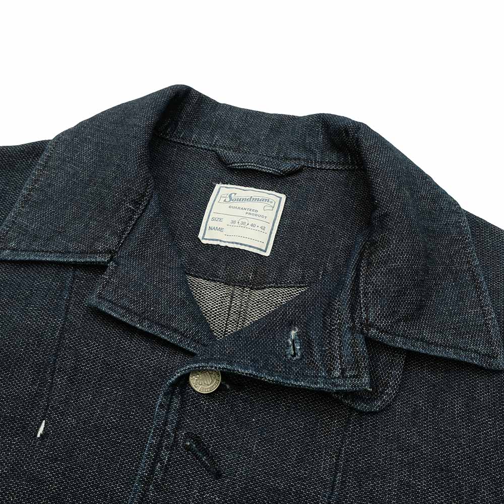 Soundman - Coverall Jacket - Birmingham - Cotton / Linen Honey Cord Denim - M374-507Z