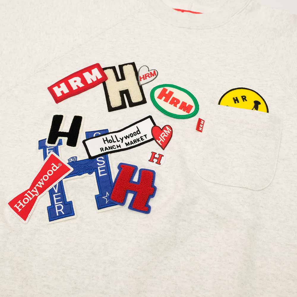 HOLLYWOOD RANCH MARKET - Patch Sweatshirt Crew Neck - 1017913