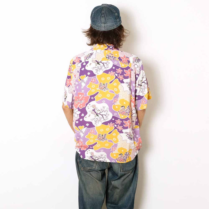 SUN SURF - S/S RAYON HAWAIIAN SHIRT - PARADISE HULA - SS39624
