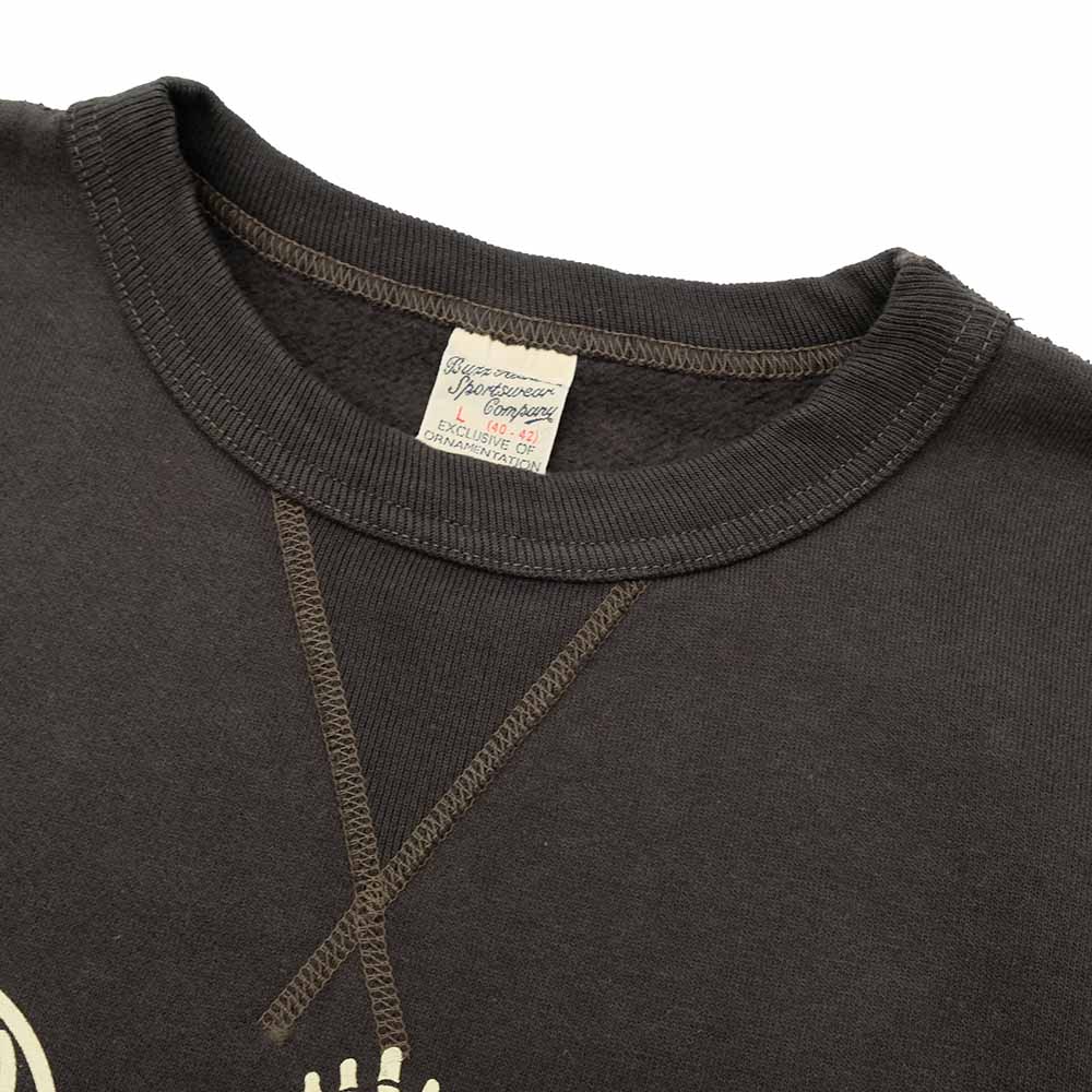 BUZZ RICKSON'S - SET-IN CREW SWEAT - 5th BOMB. GROUP BOMBER BARONS - BR69693