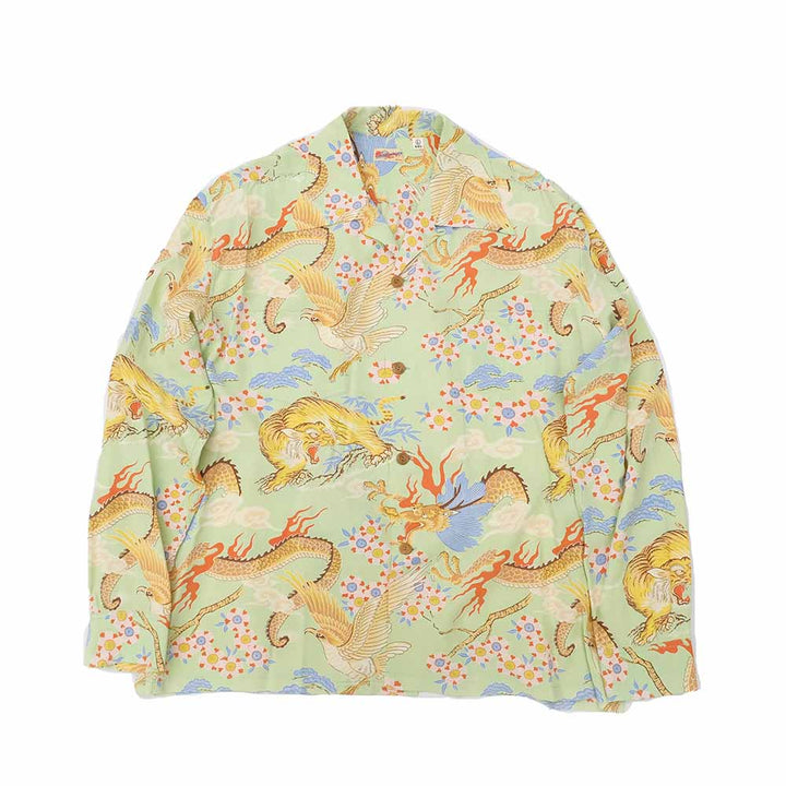 SUN SURF - L/S RAYON HAWAIIAN SHIRT - THE TRIANGULAR FIGHT - SS29404