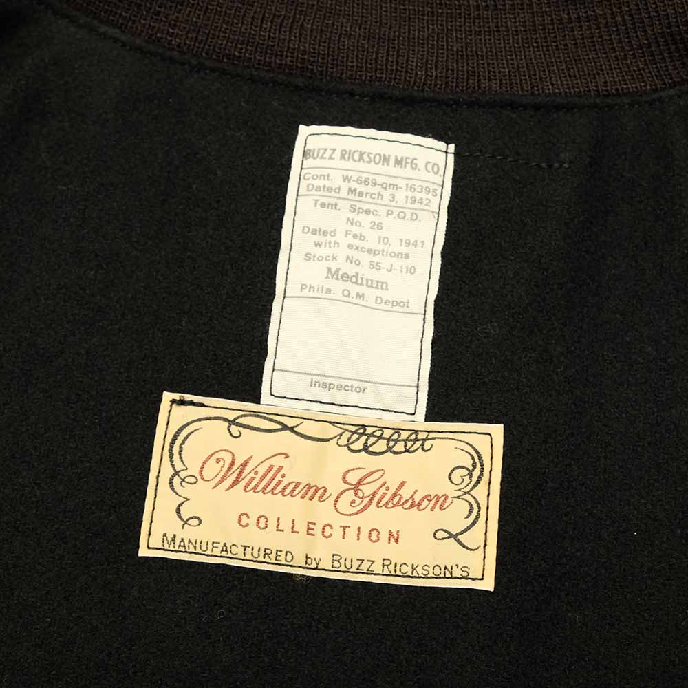 BUZZ RICKSON'S - WILLIAM GIBSON COLLECTION - BLACK TANKERS SLASH POCKET - BR15775