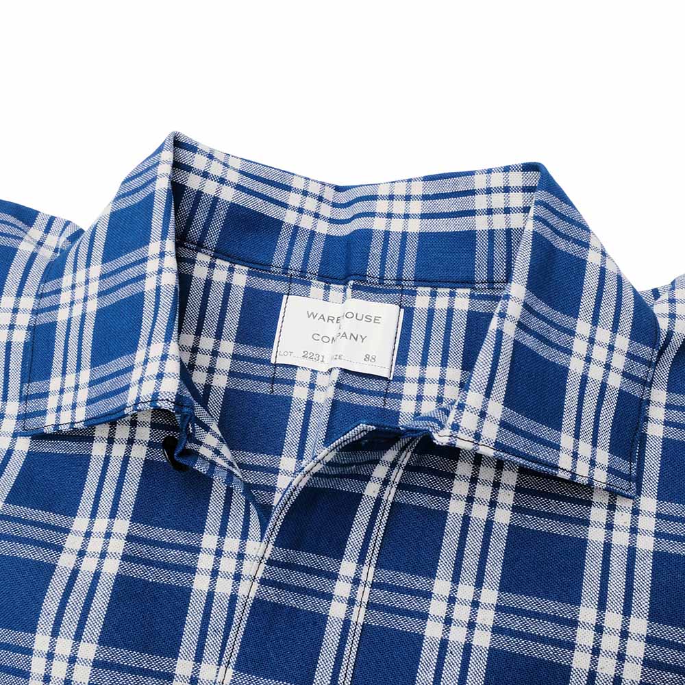 WAREHOUSE - 1900’S WHITE CHECK BLOUSE - 2231-1900-CK