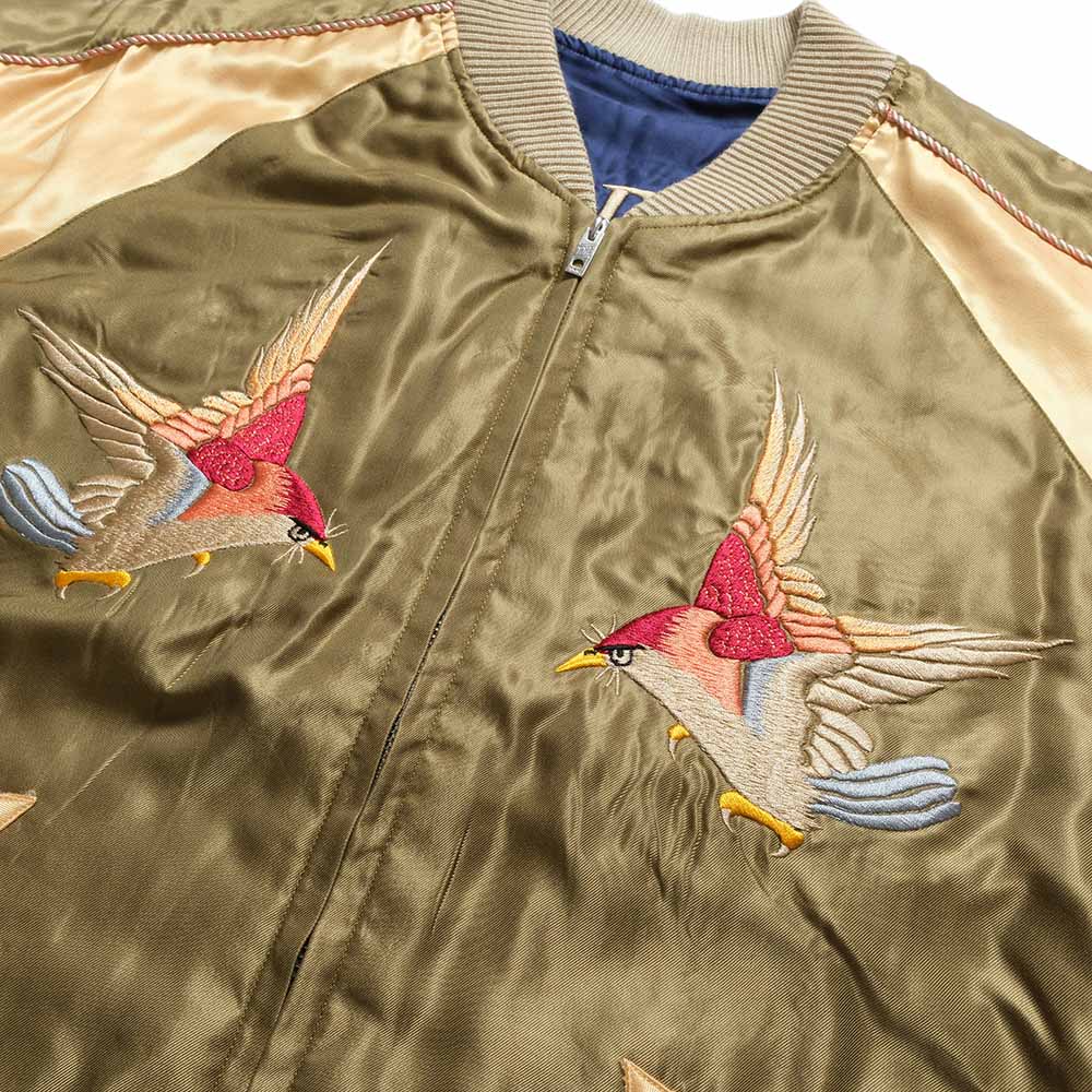 TAILOR TOYO - HINOYA EXCLUSIVE - ACETATE SOUVENIR JACKET - FIGHTING HAWK x TIGER HEAD - TT16013HY