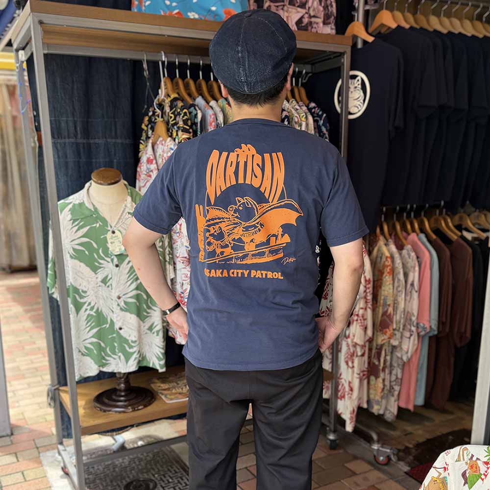 STUDIO D’ARTISAN - USA COTTON T-SHIRT - PATROL - 8180B