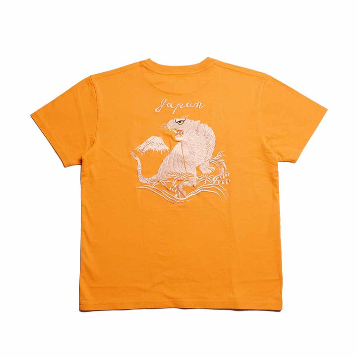 TAILOR TOYO - S/S SUKA T-SHIRT - EMBROIDERED - TIGER - TT79743