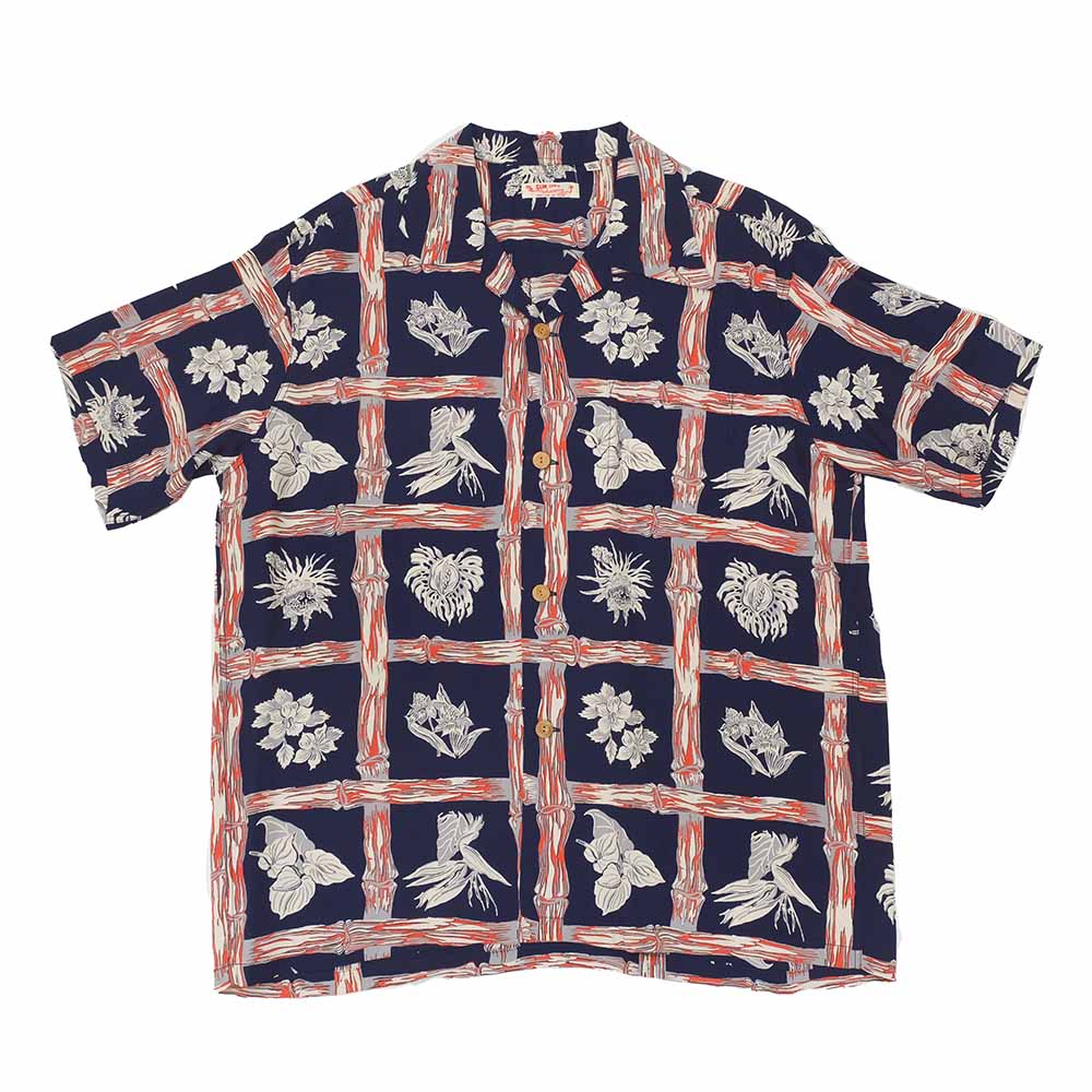 SUN SURF - RAYON HAWAIIAN SHIRT - ISLAND PLANTS - SS39419