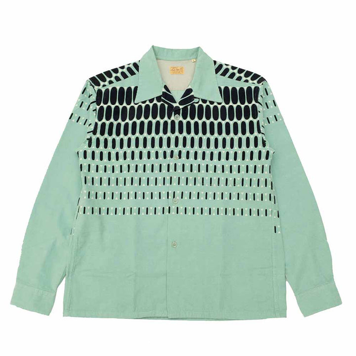 STYLE EYES Late 1950s Style Corduroy Sports Shirt ELVIS DOTS SE29169