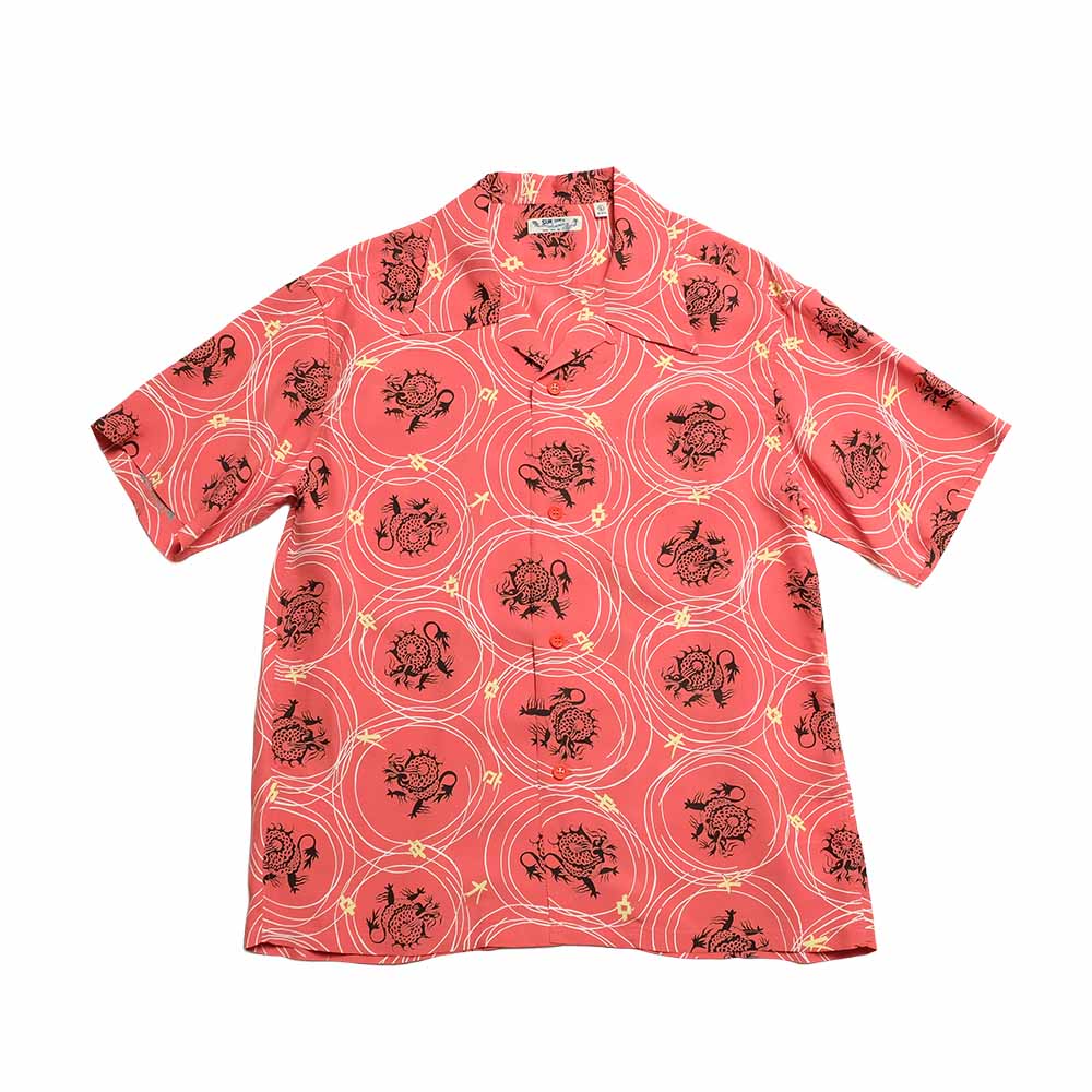 SUN SURF - S/S RAYON HAWAIIAN SHIRT - DRAGON GRID - SS39617