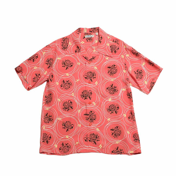 SUN SURF - S/S RAYON HAWAIIAN SHIRT - DRAGON GRID - SS39617
