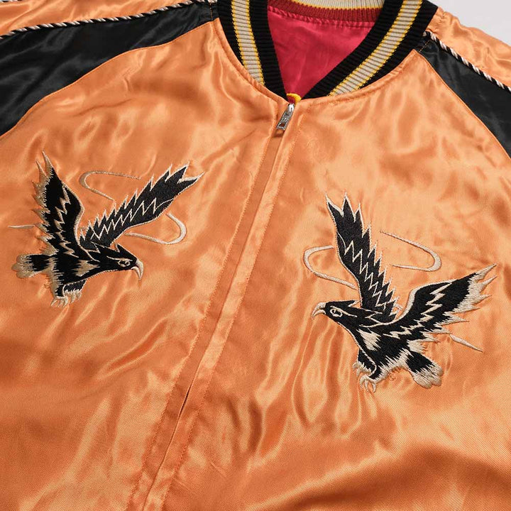 TAILOR TOYO - Acetate Souvenir Jacket - BLACK EAGLE x DRAGON HEAD - TT15972-159