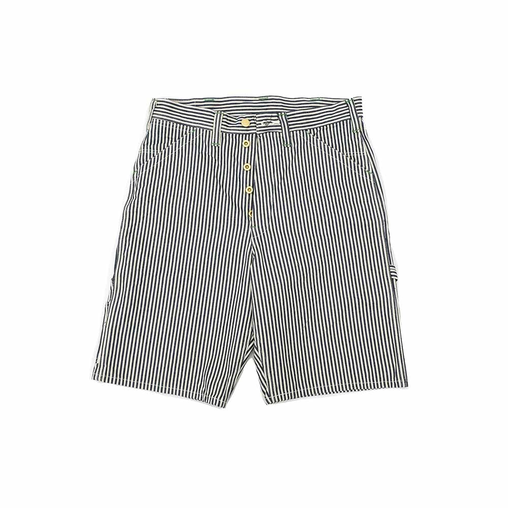 SUGAR CANE - 11oz. HICKORY STRIPE WORK SHORTS - SC52566