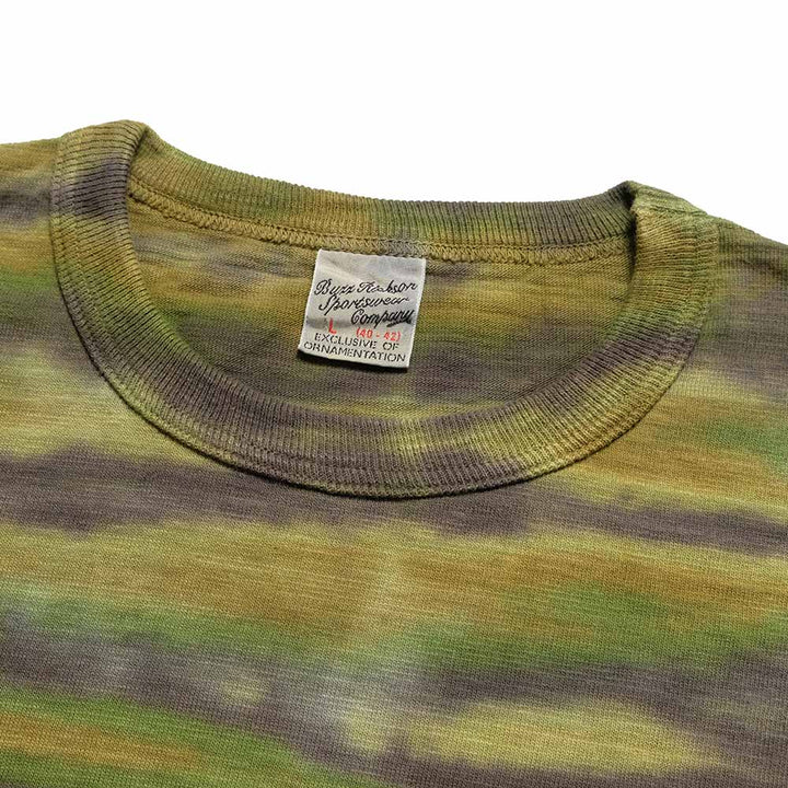 BUZZ RICKSON'S - SLUB YARN T-SHIRT - THE DYE CAMOUFLAGE - BR79733