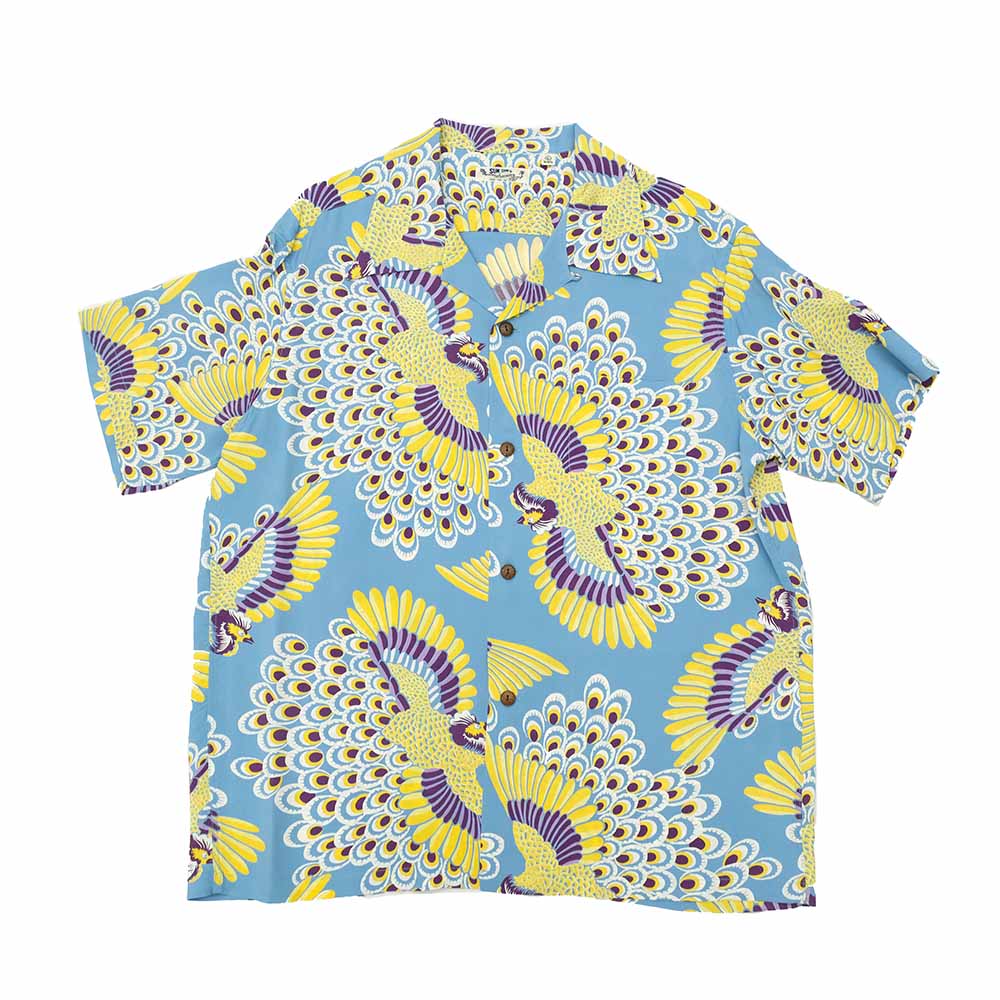 SUN SURF - RAYON HAWAIIAN SHIRT - PEACOCK - SS39428