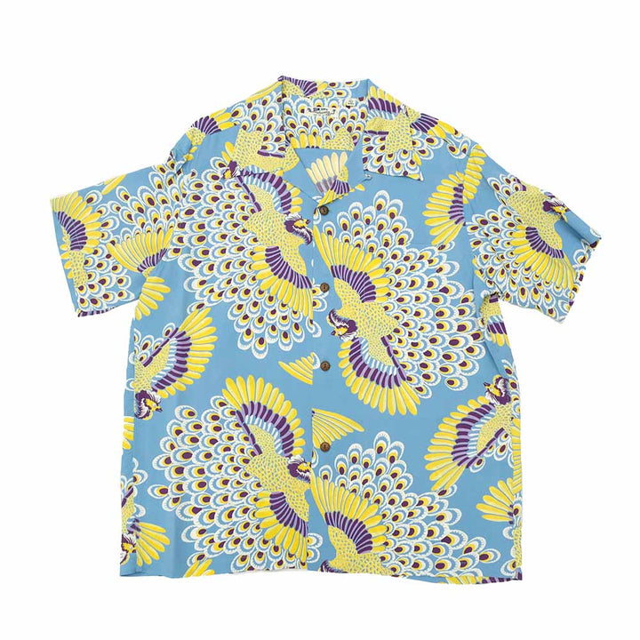 SUN SURF - RAYON HAWAIIAN SHIRT - PEACOCK - SS39428