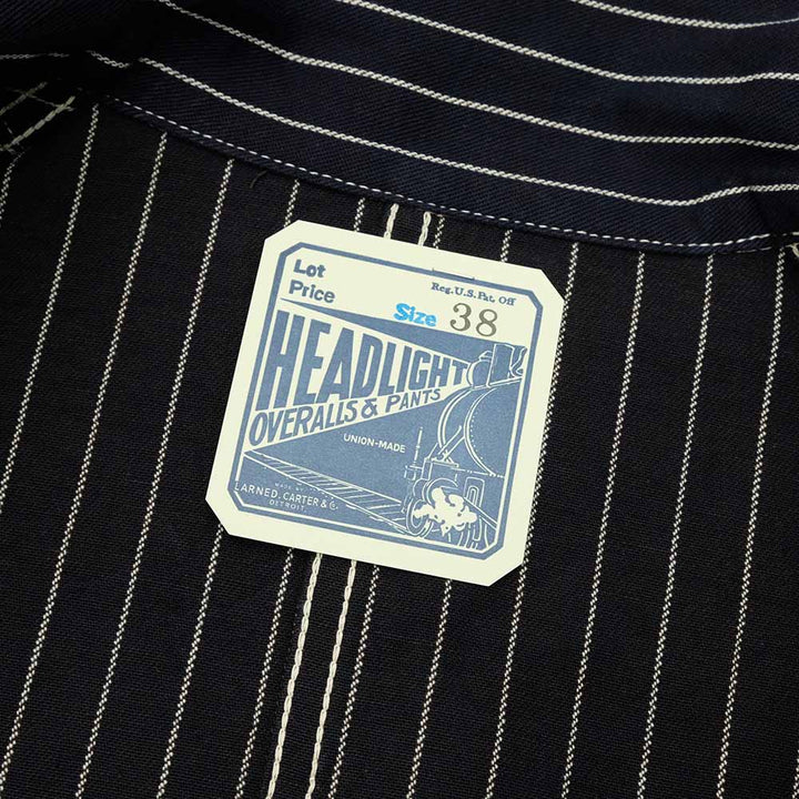 HEADLIGHT - 8oz. SPECIAL WOVEN STRIPE DENIM WORK COAT - HD15647