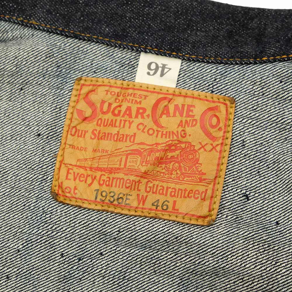 SUGAR CANE - 13oz. DENIM BLOUSE 1936 MODEL - T-BACK - SC11936T