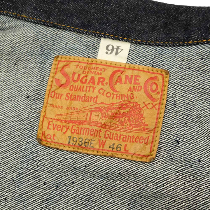 SUGAR CANE - 13oz. DENIM BLOUSE 1936 MODEL - T-BACK - SC11936T