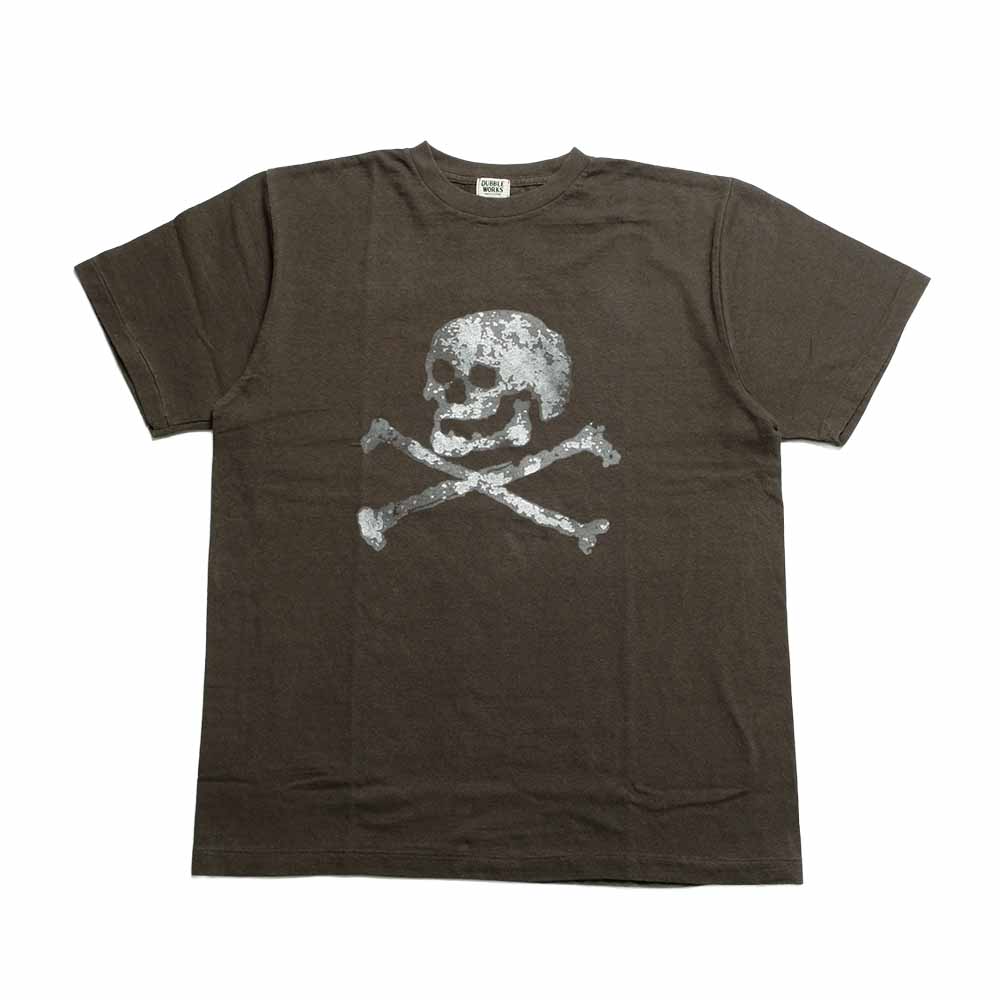 DUBBLEWORKS - Lot.33005 S/S T-SHIRT - SKULL AND BONE - 33005SKA-26