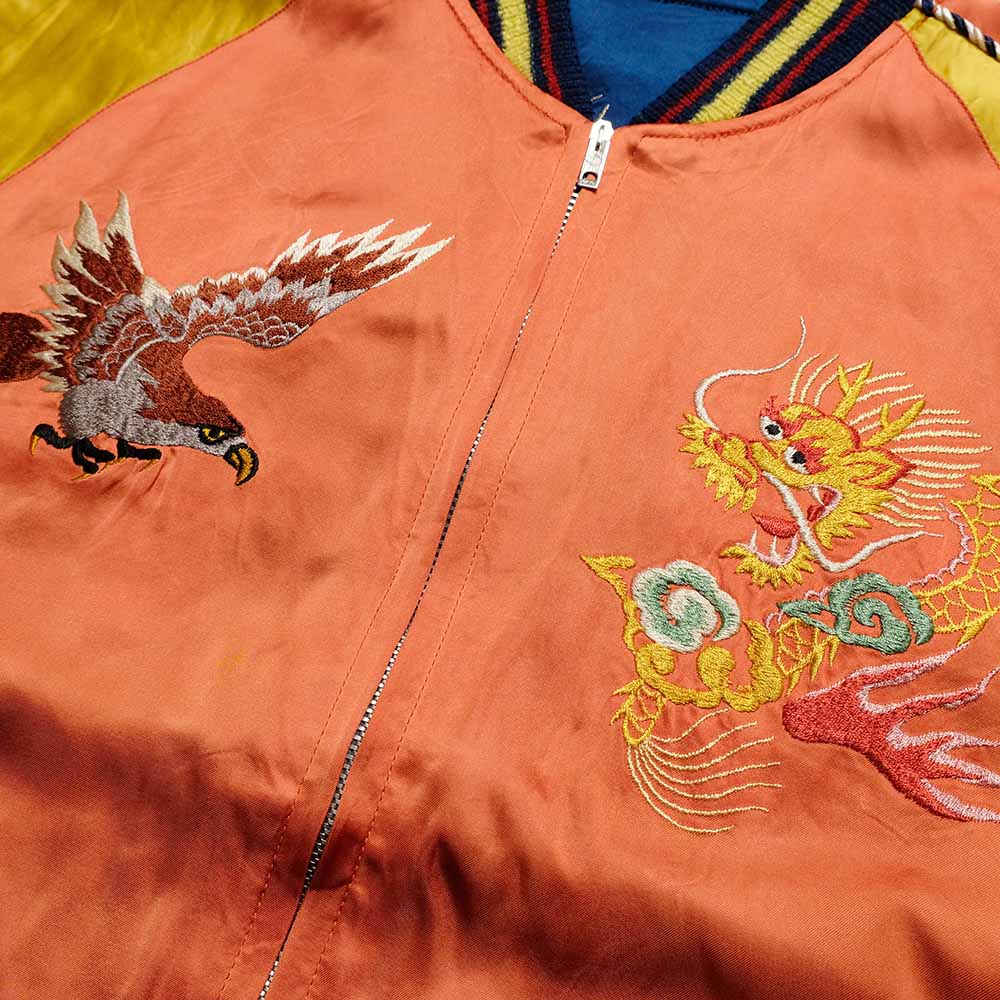TAILOR TOYO - Acetate Souvenir Jacket - KOSHO ＆ CO. - Special Edition - EAGLE ＆ DRAGON × JAPAN MAP - TT15911-159