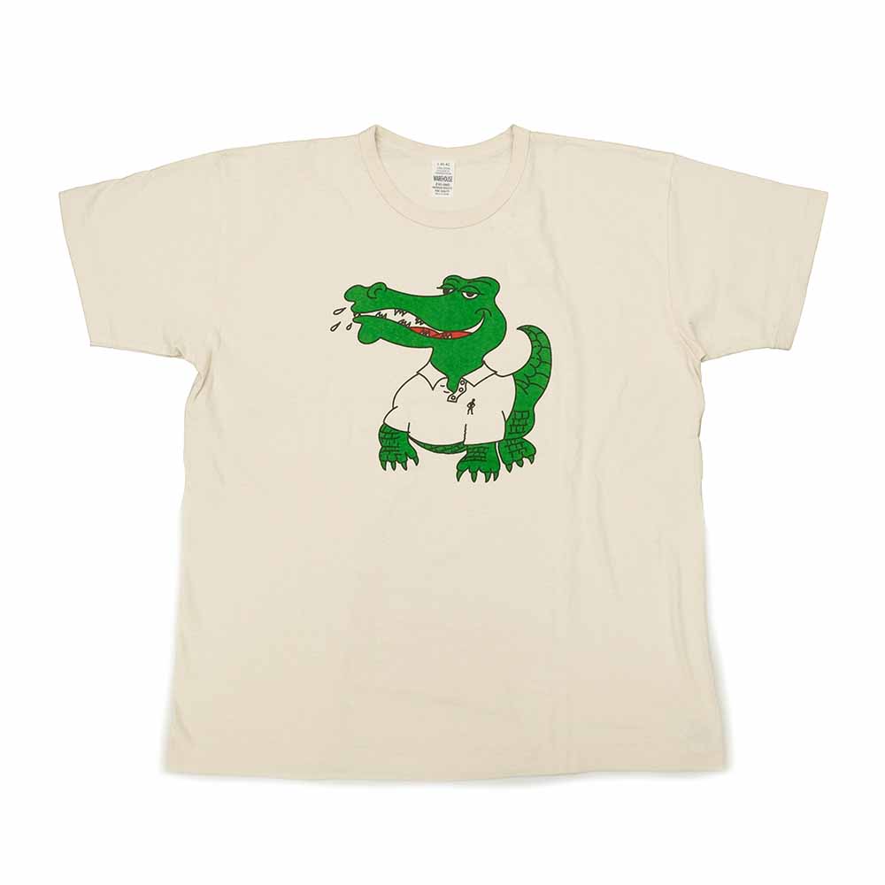 WAREHOUSE - 2ND HAND SERIES - Lot.4064 - S/S T-SHIRTS - CROCODILE - 4064CRO-25