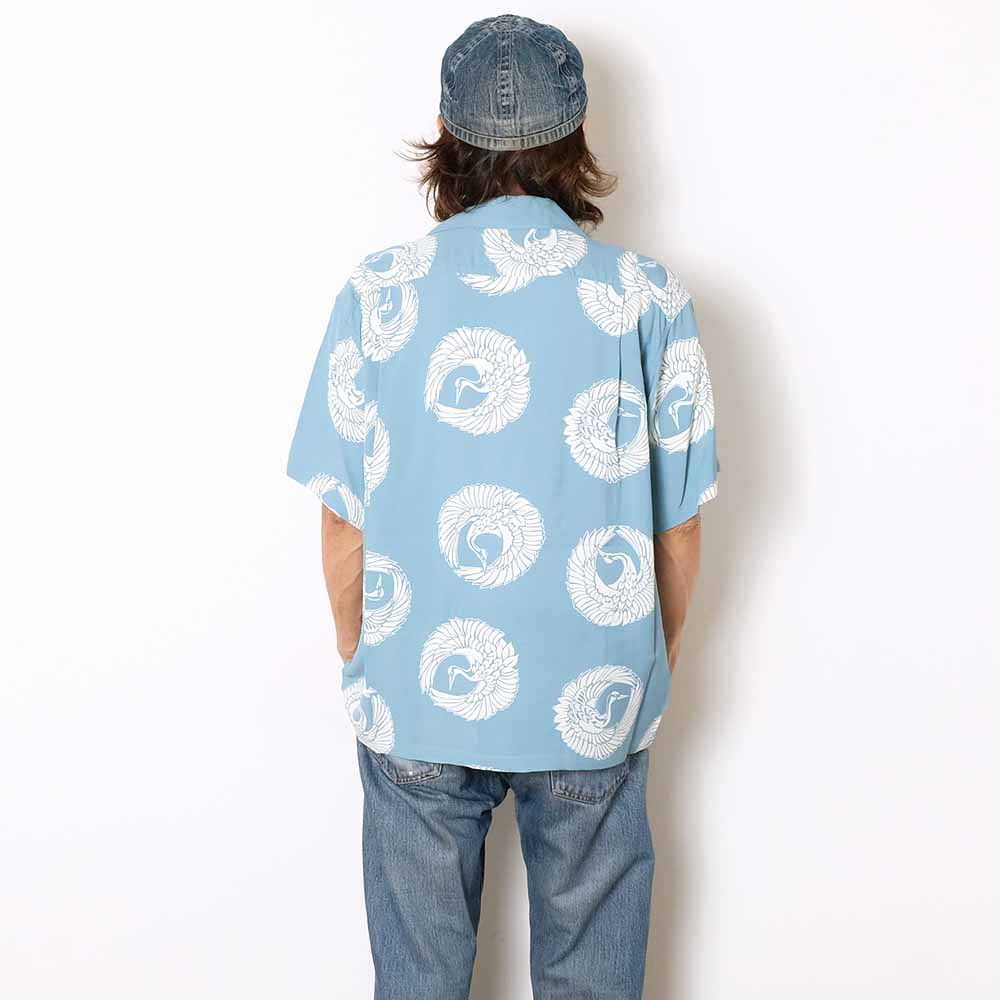 SUN SURF - RAYON HAWAIIAN SHIRT - ORIENTAL BORDER - SS39629