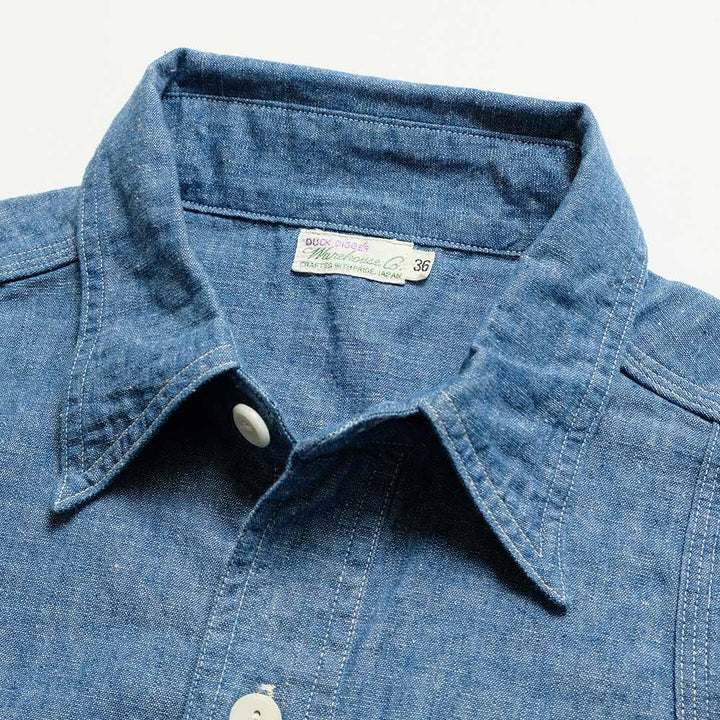 WAREHOUSE - VENTILATION TRIPLE STITCH CHAMBRAY SHIRTS - 3064-25