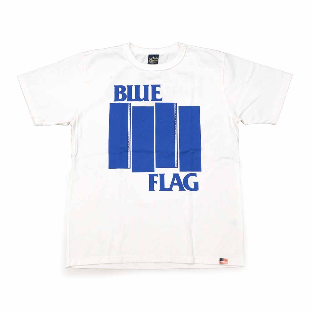 STUDIO D’ARTISAN - USA COTTON PRINT T-SHIRT - BLUE FLAG - 8116B