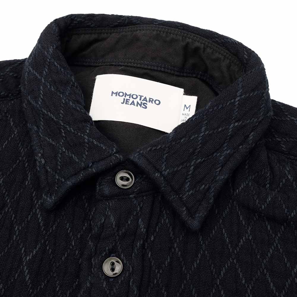 MOMOTARO JEANS - SASHIKO WORK SHIRT - MXLS1041