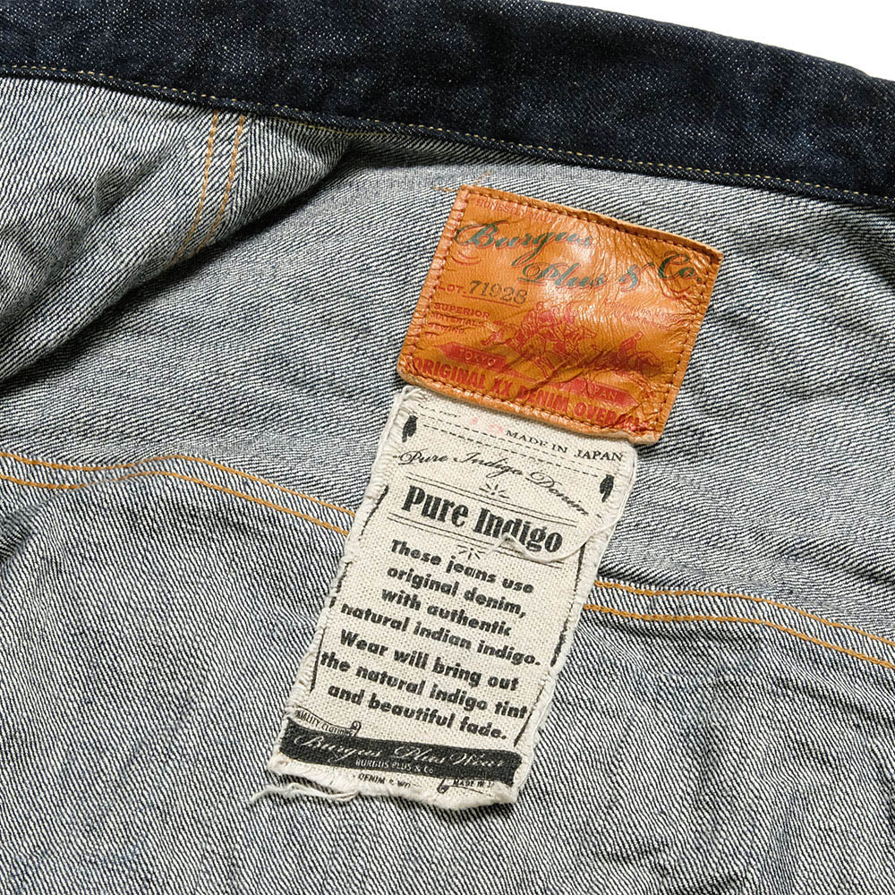 Burgus Plus - Natural Indigo - 1st Type Denim Jacket - 71928-XX