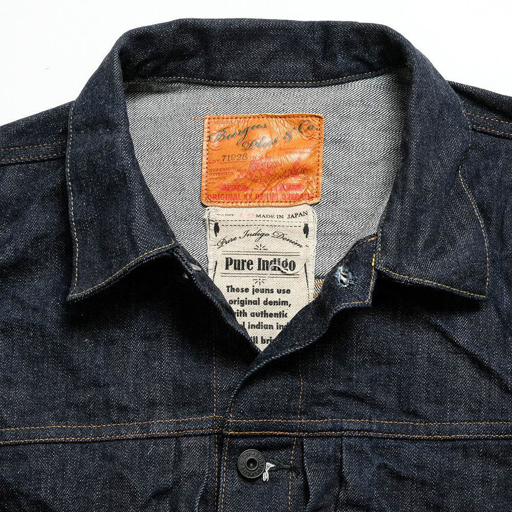 Burgus Plus - Natural Indigo - 1st Type Denim Jacket - 71928-XX