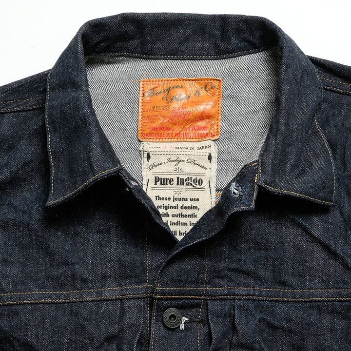 Burgus Plus - Natural Indigo - 1st Type Denim Jacket - 71928-XX