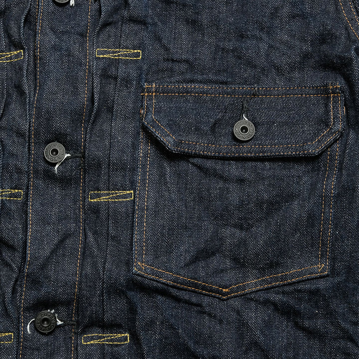 Burgus Plus - Natural Indigo - 1st Type Denim Jacket - 71928-XX