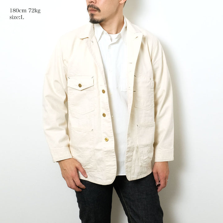 BURGUS PLUS - 11oz Unbleached Denim Coverall - 72000-10-OW