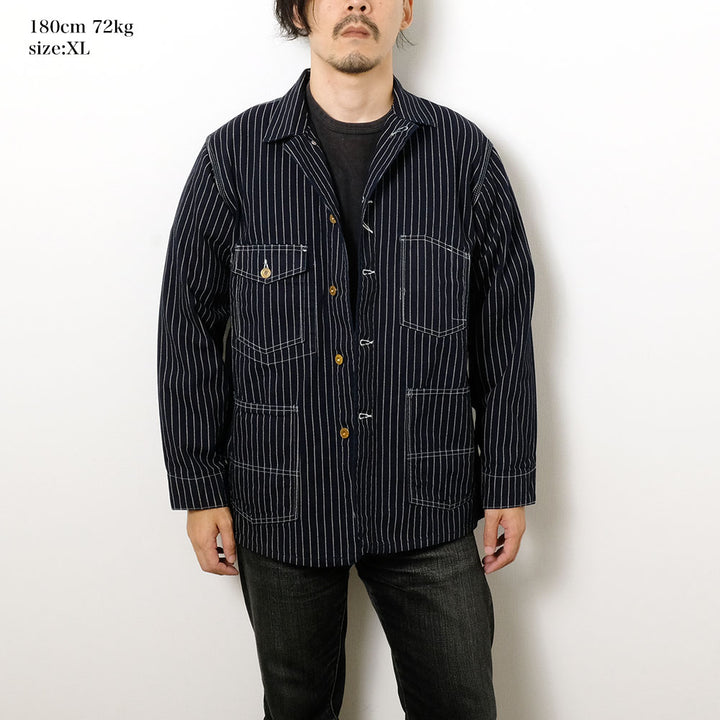 BURGUS PLUS - 12oz. Wabash Stripe Coverall - 72000-WB