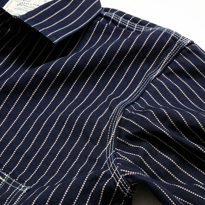 BURGUS PLUS - 12oz. Wabash Stripe Coverall - 72000-WB