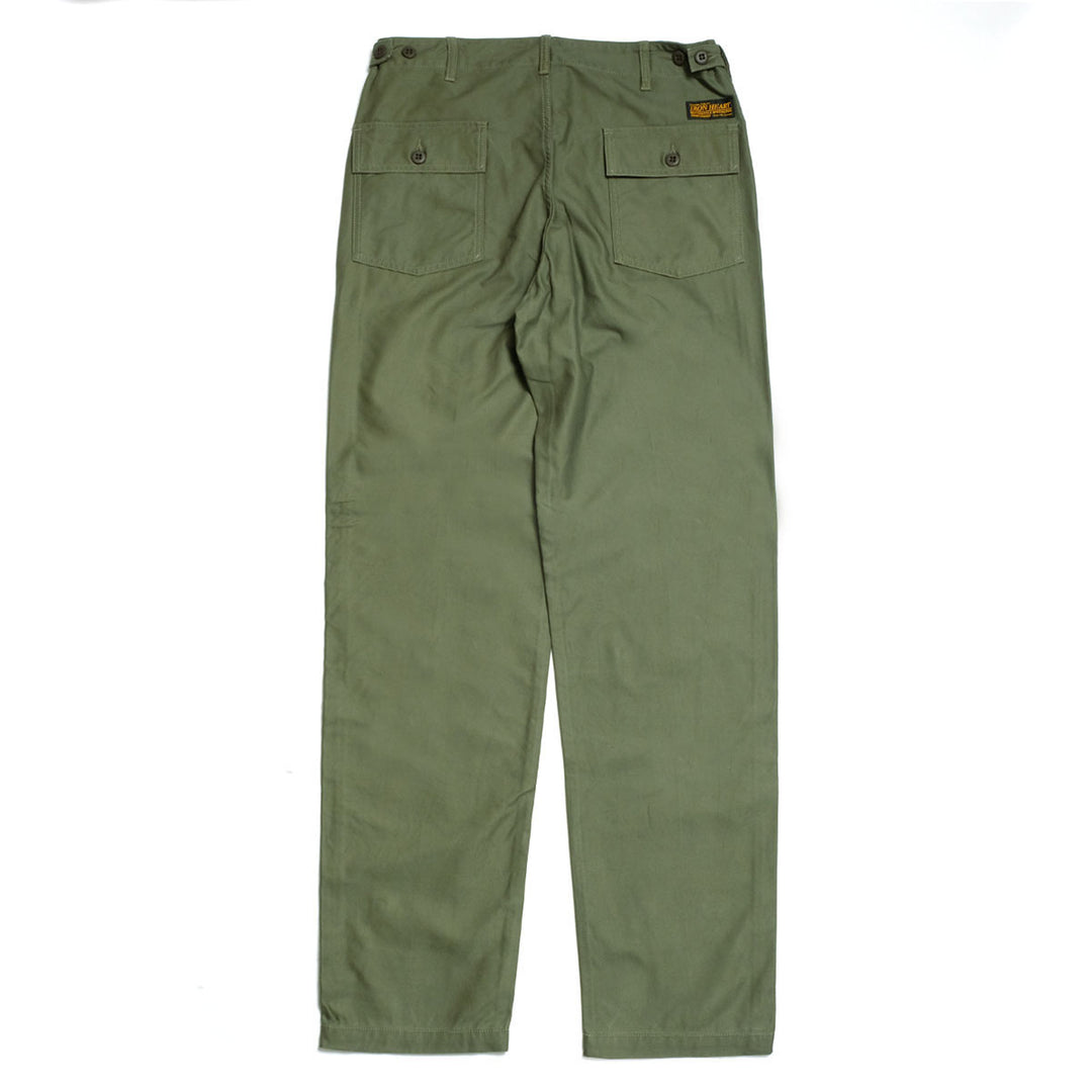 IRON HEART - Sulfur-Dyed Back Satin Baker Pants - 744