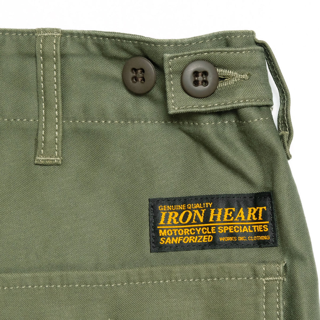 IRON HEART - Sulfur-Dyed Back Satin Baker Pants - 744