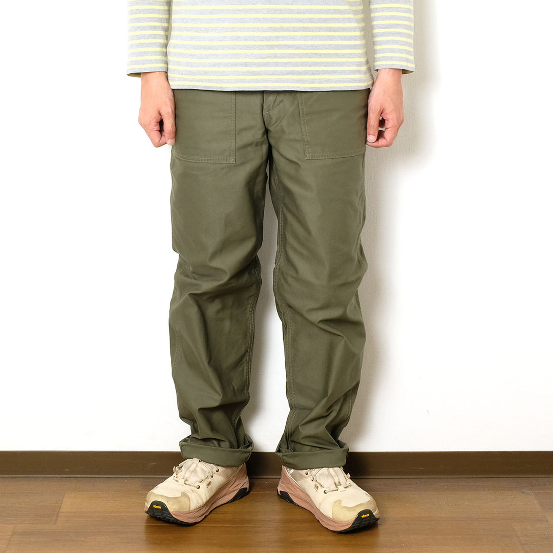 IRON HEART - Sulfur-Dyed Back Satin Baker Pants - 744
