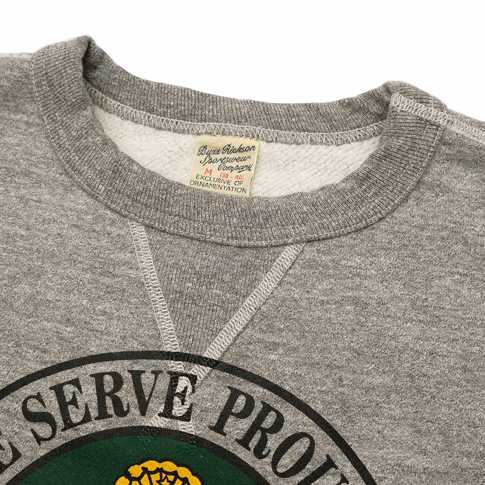 BUZZ RICKSON'S - SET-IN CREW SWEATSHIRT - U.S. ARMY FORT DIX - BR69454